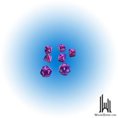 Festive - Polyhedral 7-Die Set - Violet / White